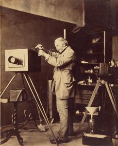 Self-Portrait Preparing a Collodion Plate by Capt. Horatio Ross