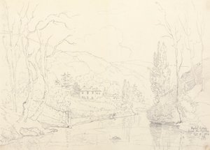 Rydal Cottage from the Bridge, 8 February 1836 by Capt. Thomas Hastings