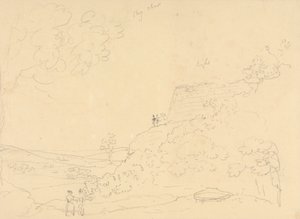 Sketch of a Hillside Bastion, Isle of Wight by Capt. Thomas Hastings