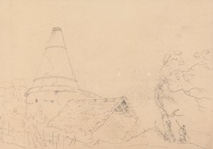 Sketch of a Roof with a Large Chimney by Capt. Thomas Hastings
