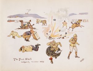The First Shell, Ladysmith, 1899 (from The Leaguer of Ladysmith, 1900) by Captain Clive Dixon
