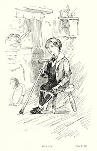 Dickens character: Tiny Tim by Captain Edward Henry Handley Read