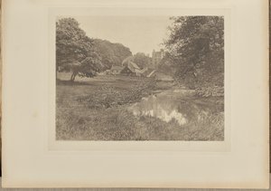 Haddon Hall and Homestead, from the River by Captain George Bankart