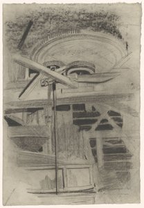 Part of a Machine with Three Gears by Carel Adolph Lion Cachet