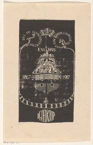 Ex Libris of D. Goedkoop by Carel Adolph Lion Cachet