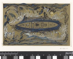 Design for Vignette of the Royal Packet Navigation Company by Carel Adolph Lion Cachet
