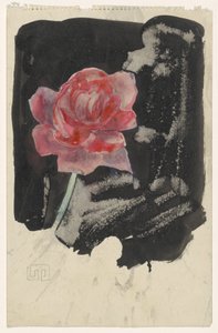 Red Rose by Carel Adolph Lion Cachet