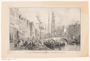 Hillegommer Market by the Reesluis in Amsterdam