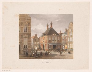 Cityscape with Weigh House in Groningen
