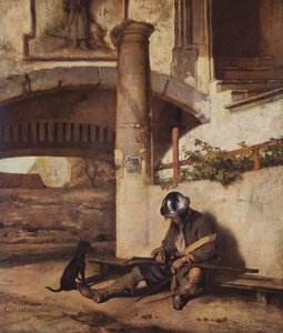The Gate Guard by Carel Fabritius