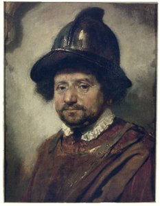Man with a Helmet by Carel Fabritius