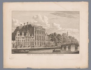 View of Felix Meritis in Amsterdam by Carel Frederik Bendorp (I)