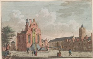 Market and Town Hall of Schiedam, ca. 1790