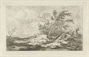 Horse with Wagon in a Landscape (Landscapes A-F)