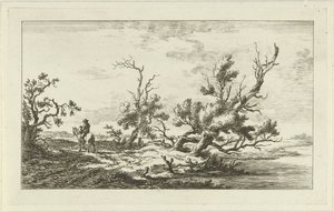 Rider in a Landscape by Carel Lodewijk Hansen