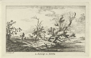 Rider in a Landscape by Carel Lodewijk Hansen