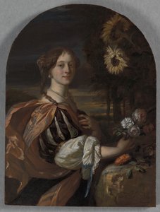 Catharina van Heemskerck with Sunflowers
