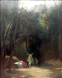 Bathing Girls in the Park by Carl Blechen