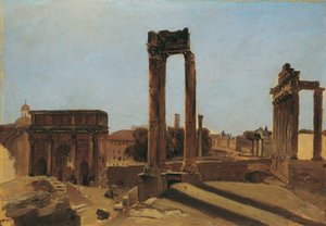 The Roman Forum by Carl Blechen