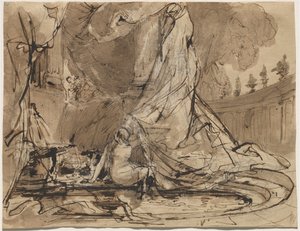 David and Bathsheba by Carl Blechen
