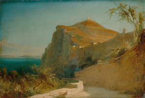 Rock of Tiberius, Capri by Carl Blechen