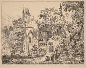 The Monastery in the Forest by Carl Blechen