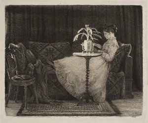 Reading Lady by Carl Bloch