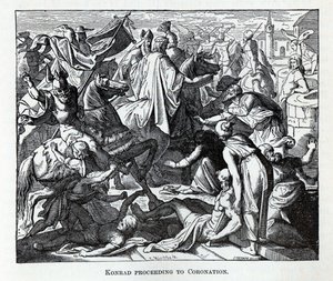 Konrad Proceeding to Coronation by Carl Ferdinand Obermann
