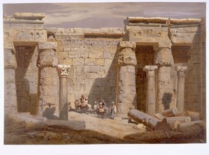 Temple of van Medinet, Thebes, 1874