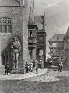 Town Hall, Halberstadt, engraved by E. Joubert, printed by Cassell & Company Ltd