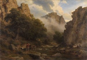 The Bodetal in the Harz by Carl Friedrich Lessing