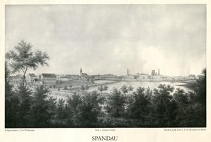 City View of Spandau around 1860 by Carl Frühsorge