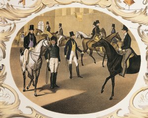 Austria, Vienna, Riding School by Carl Kunz and Johann Geiger, Color Lithograph