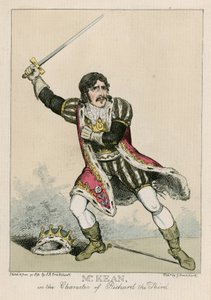 Mr Edmund Kean in the character of Richard the Third by Carl Georg Adolph Hasenpflug