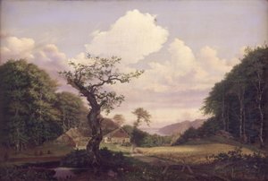 Landscape with View Towards Sjælsø Near Hørsholm by Carl Georg Scheuermann
