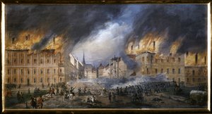 MARCH REVOLUTION: Battle at the Star Barricade in the Jagerzelle on October 28 by Carl Goebel