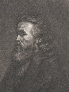 Portrait of an Old Man with a Beard by Carl Gottlieb Rasp