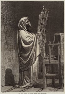 The High Priest at Nablus Reading the Pentateuch by Carl Haag