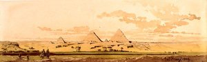 The Pyramids of Giza by Carl Haag