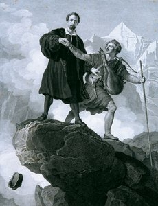 Manfred and the Chamois Hunter by Carl Heinrich Rahl