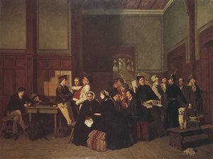 Third-Class Waiting-Room II by Carl Hendrik d Unker