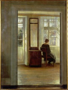 A Lady in an Interior by Carl Holsoe