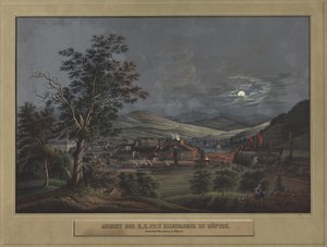 View of the K. K. Private Iron Factory in Zöptau by Carl Julius Rieden