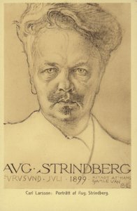 August Strindberg (1849-1912), Swedish playwright, novelist, poet and artist by Carl Larsson