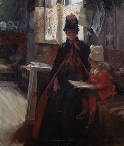In Valand, Interior with Karin and Suzanne by Carl Larsson