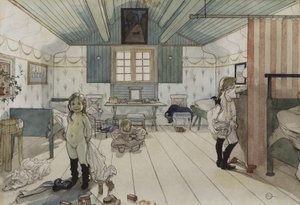 Mammas and the Small Girls Room, from A Home series by Carl Larsson