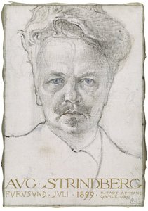 The Author August Strindberg by Carl Larsson