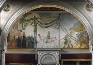 The Entry of King Gustav Vasa of Sweden into Stockholm, 1523 by Carl Larsson