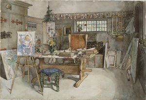 The Studio, from A Home series by Carl Larsson