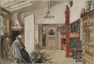 The Studio, from A Home series by Carl Larsson